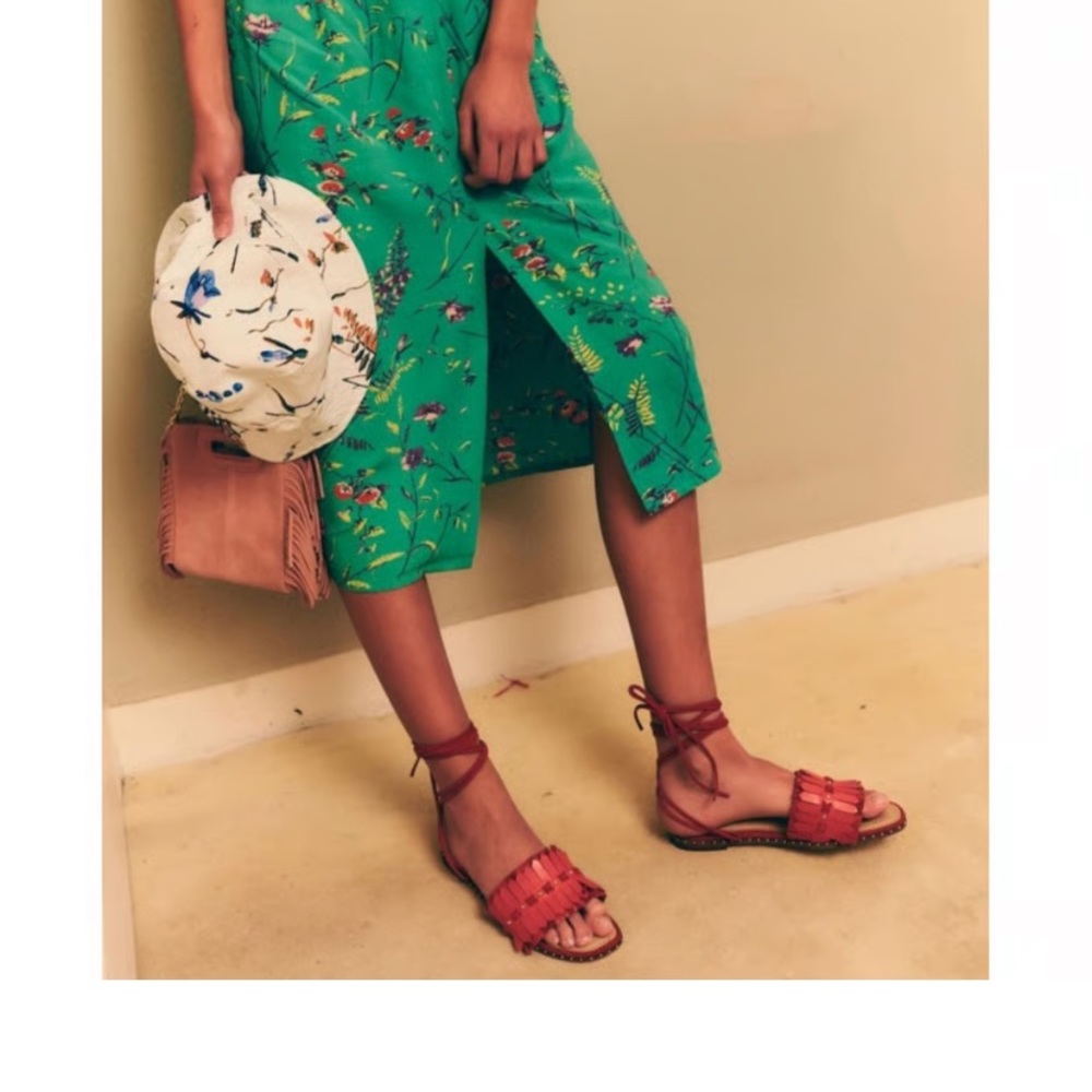 Maje Floral Midi Dress - Picture 5 of 6
